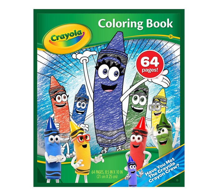 Crayons and coloring books