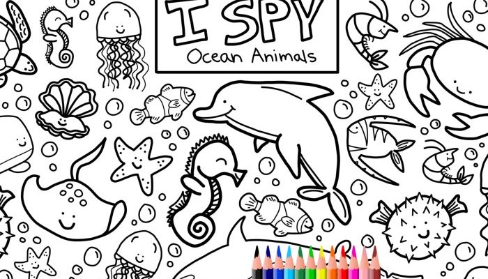 Sea Animals Coloring Book An Underwater Adventure