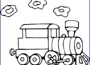 Train coloring book pages